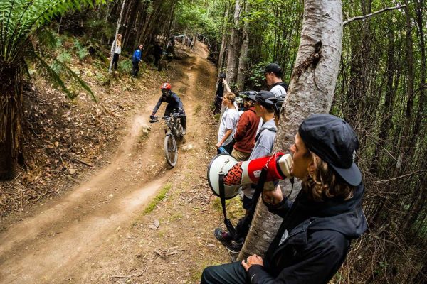 Spectators at Mystic Bike Park